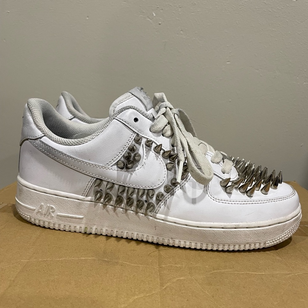Spiked White Air Force 1’s